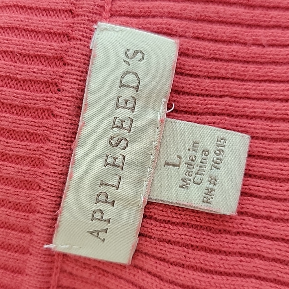 APPLESEED'S Coral Turtleneck Size Large
